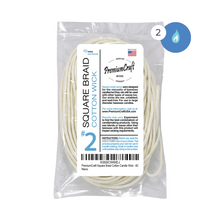 Load image into Gallery viewer, PremiumCraft Square Braid Cotton Candle Wick #2