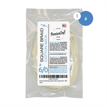 Load image into Gallery viewer, PremiumCraft Square Braid Cotton Candle Wick #6/0