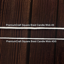 Load image into Gallery viewer, PremiumCraft Square Braid Cotton Candle Wick #3/0
