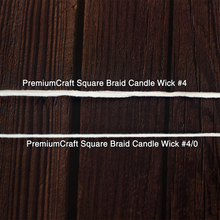 Load image into Gallery viewer, PremiumCraft Square Braid Cotton Candle Wick #4