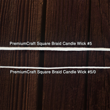 Load image into Gallery viewer, PremiumCraft Square Braid Cotton Candle Wick #5