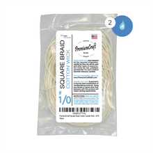 Load image into Gallery viewer, PremiumCraft Square Braid Cotton Candle Wick #1/0
