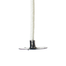 Load image into Gallery viewer, PremiumCraft Square Braid Cotton Candle Wick - #3/0, Tabbed, Waxed (SAMPLE)
