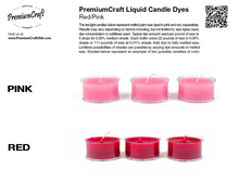 Load image into Gallery viewer, PremiumCraft Liquid Candle Dye Concentrate Red/Pink
