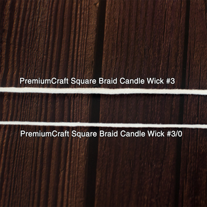 PremiumCraft Square Braid Cotton Candle Wick #3/0