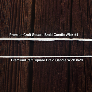 PremiumCraft Square Braid Cotton Candle Wick #4