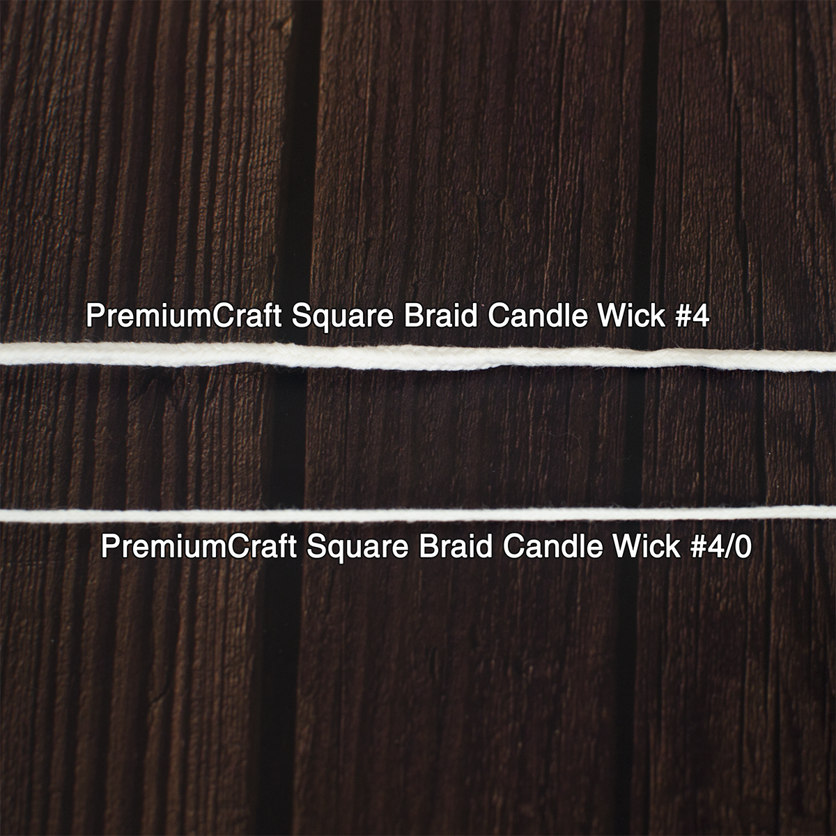 PremiumCraft Square Braid Cotton Candle Wick #4/0