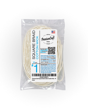 Load image into Gallery viewer, PremiumCraft Square Braid Cotton Candle Wick #1
